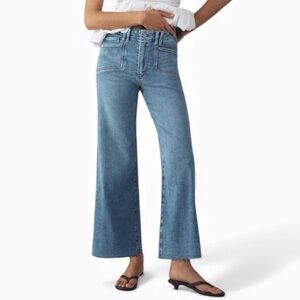 • PAIGE • Anessa High-Rise Crop Wide-Leg Jeans